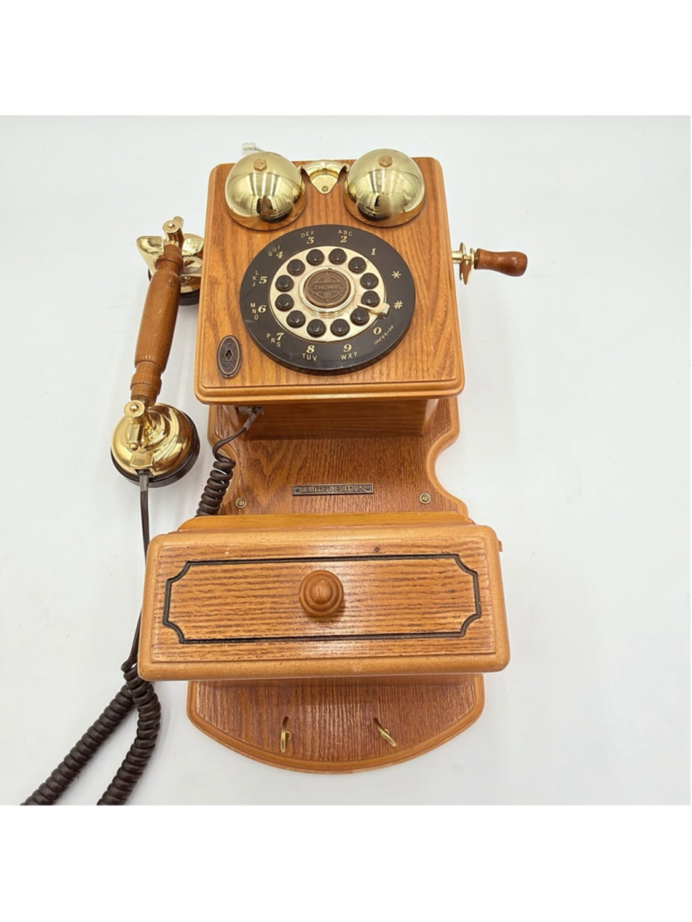 THOMAS Museum Series WP1 Limited Edition Wood Wall Telephone Push Button Untstd